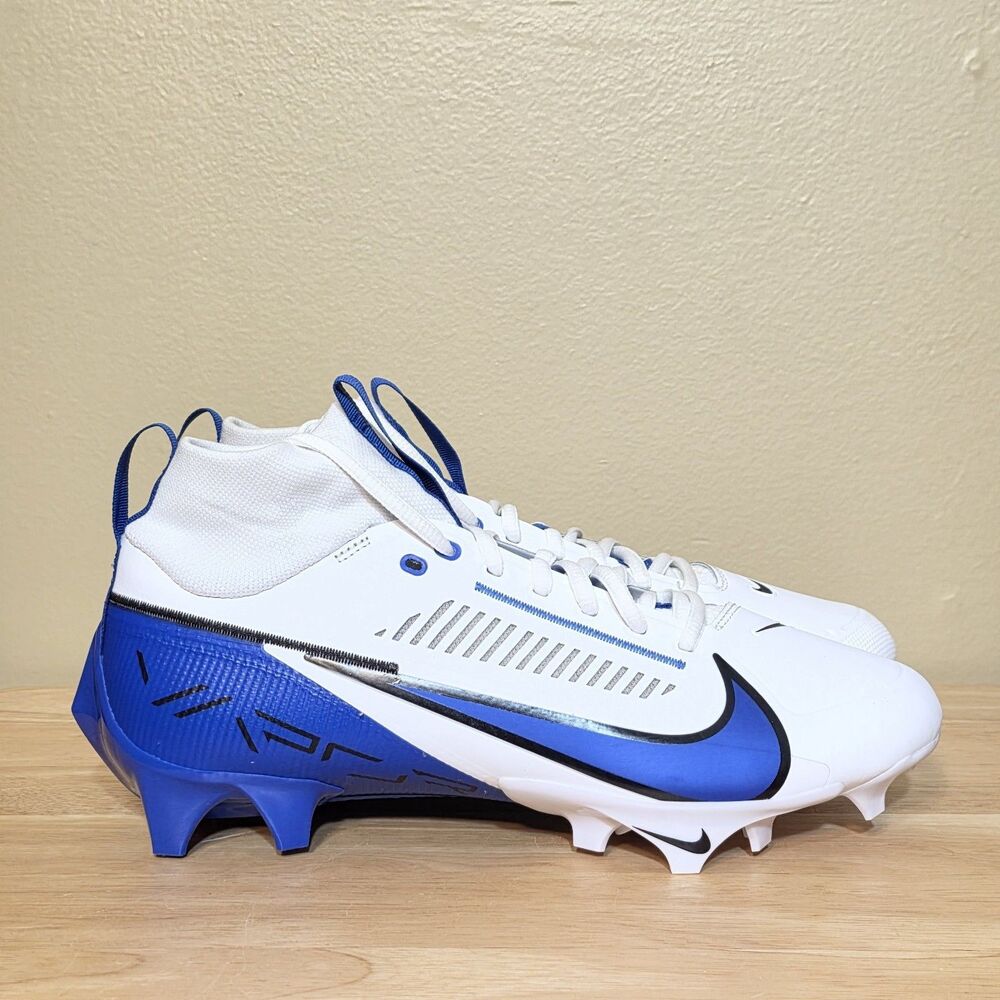 Nike Vapor Edge Pro 360 2 TB White Royal Blue Football Cleats FQ4044-102 Mens 12